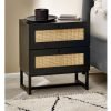 padstow drawer bedside black roomset