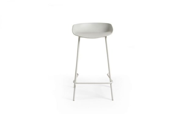 renzo grey bar stool front