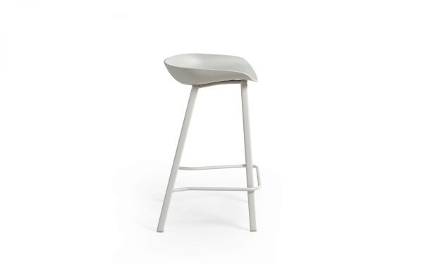 renzo grey bar stool side