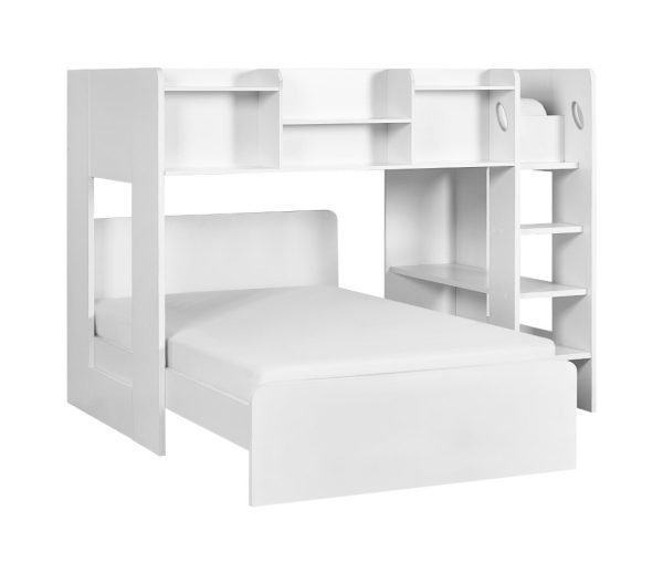 OWE Owen Midsleeper with Underbed All White Cutout