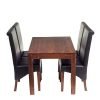 mango dining set cm with leather chairs jpg